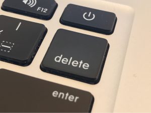 delete 消去 消す