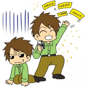 イラスト 男 躁と鬱