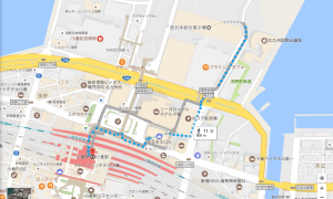 西日本総合展示場までは小倉駅から徒歩で行こう