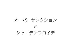オーバーサンクションとシャーデンフロイデ.001